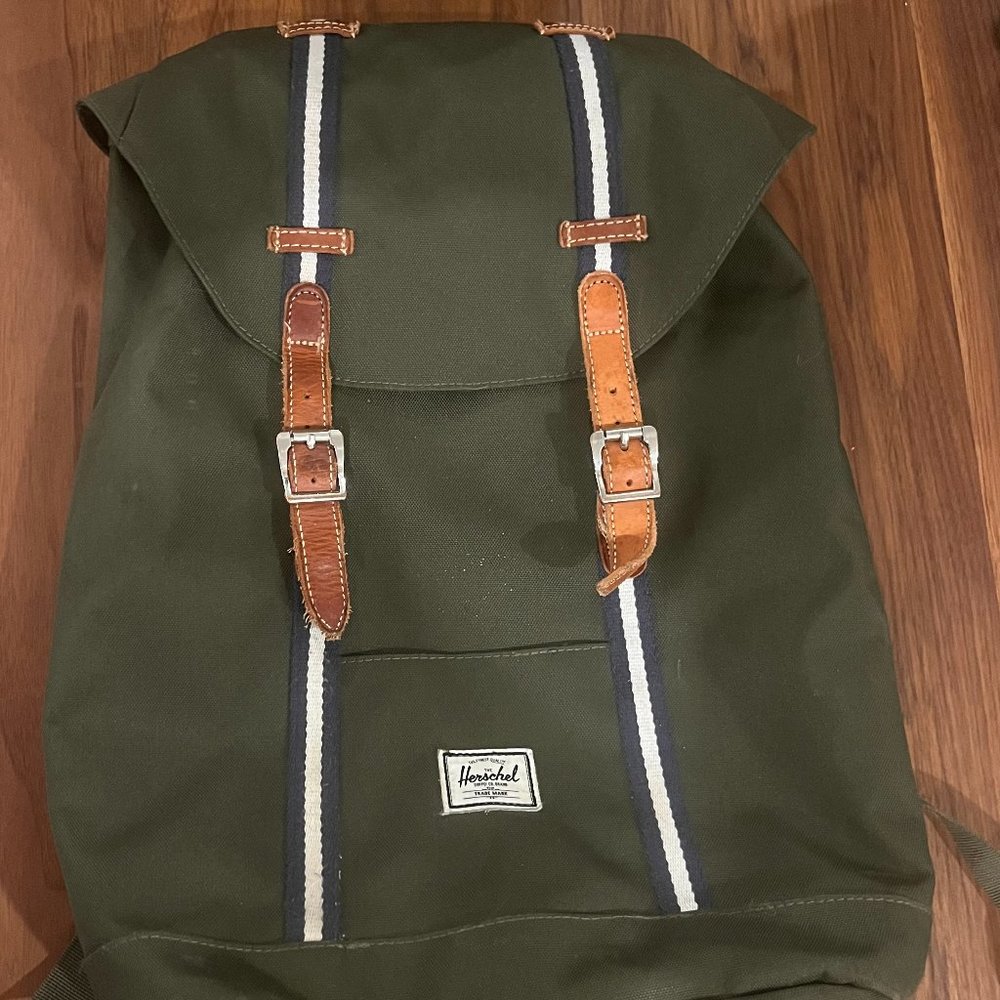 Army Green Little America Herschel Back Pack